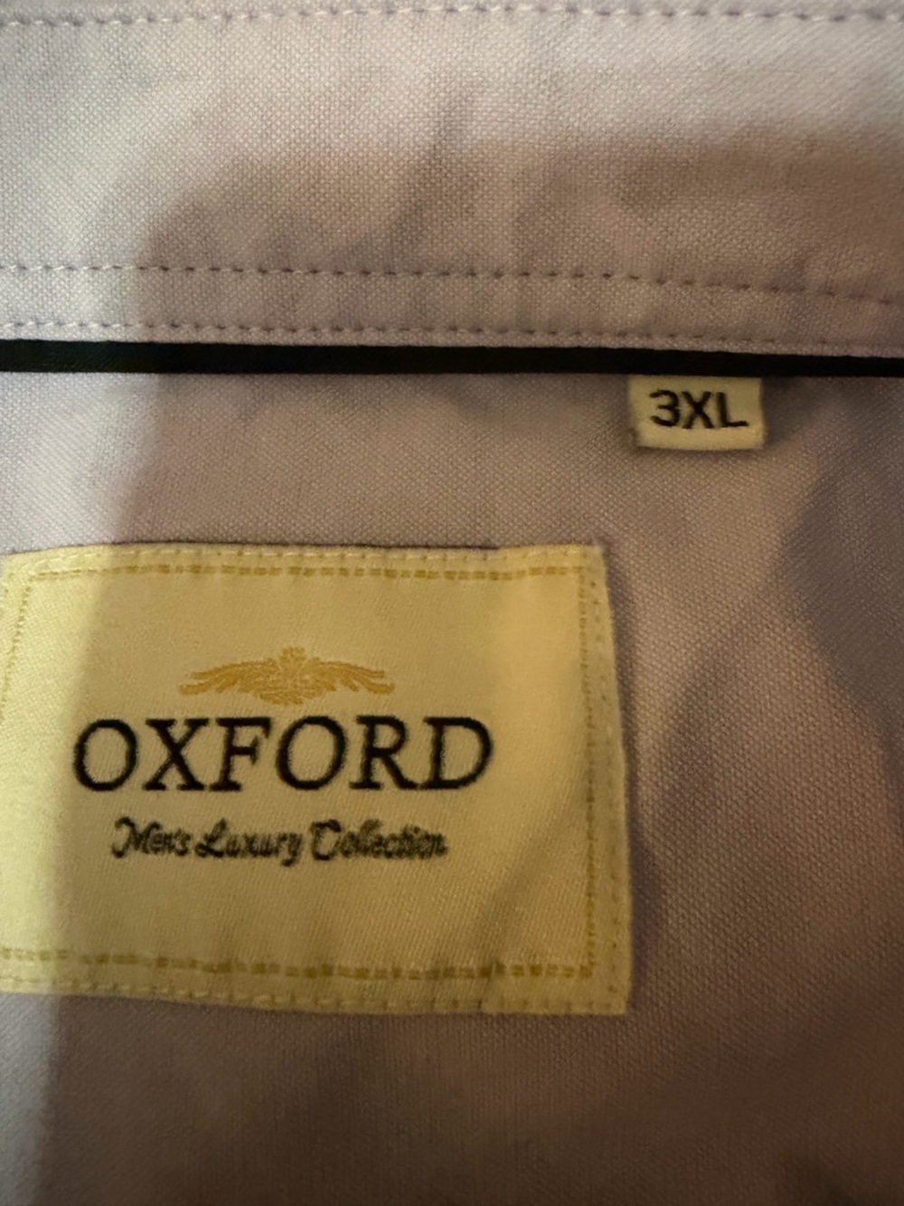 Oxford Light Lavender Short Sleeve Button-Down Shirt - Picture 2 of 2